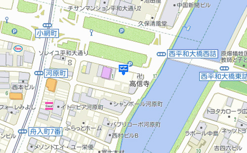 広島平和クリニック アクセスマップ